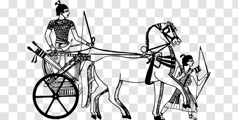 Chariotry In Ancient Egypt Clip Art - Carriage - Illustration Transparent PNG
