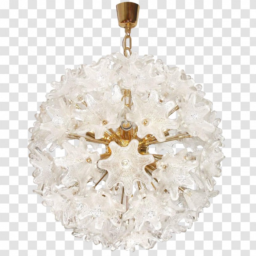 Chandelier Murano Glass Pendant Light Fixture Transparent PNG