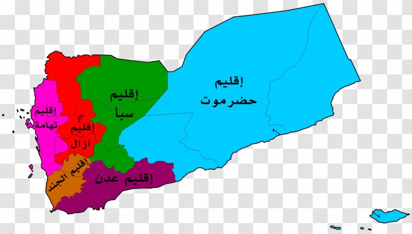 Nordjemen Sana'a Al Mahrah Governorate Aden Yemen Arab Republic - South - Map Transparent PNG