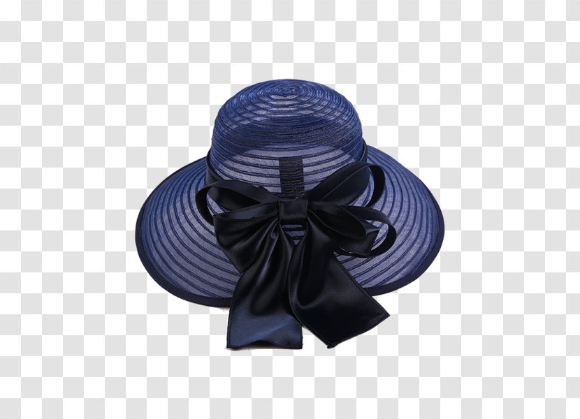 Sun Hat Cap Cobalt Blue Straw - Com Transparent PNG