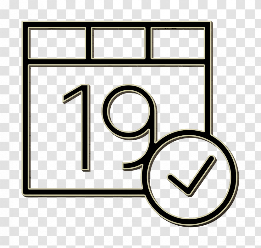 Interaction Set Icon Calendar Icon Transparent PNG