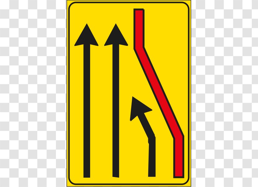 Traffic Sign Direction, Position, Or Indication Cone Baustelle - Text - Yellow Transparent PNG