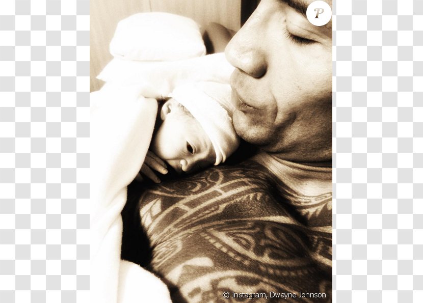 Infant Daughter Father Girlfriend Celebrity - Heart - Dwayne Johnson Films Transparent PNG