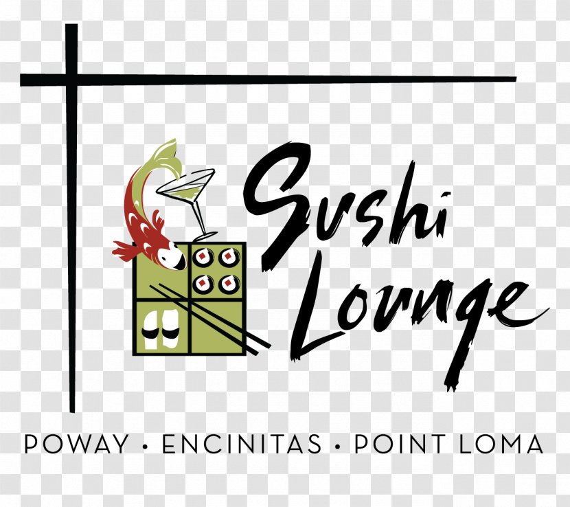 Sushi Lounge Poway Japanese Cuisine Sashimi Restaurant - Signage Transparent PNG