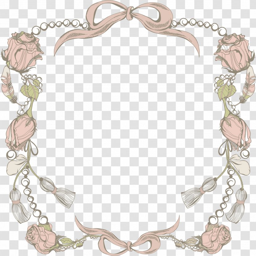 Cartoon Clip Art - Designer - Rose Flower American Border Transparent PNG