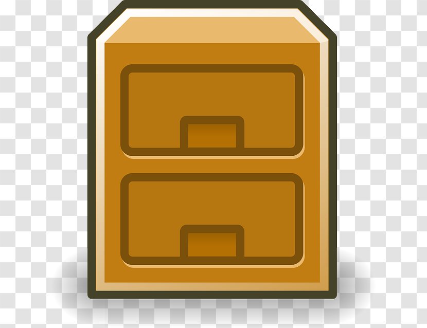 File Manager Clip Art - Yellow - Closet Transparent PNG