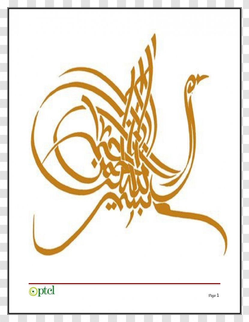 Islamic Calligraphy Art - Arabic Alphabet - Design Transparent PNG