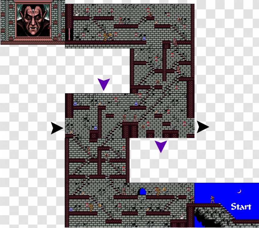 Vampire Killer Game MSX Puzzle Pattern - Number - Frankenstein Castle Transparent PNG