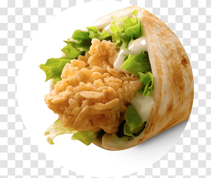 Vegetarian Cuisine Church's Chicken Wrap Fast Food Menu - Fried Transparent PNG