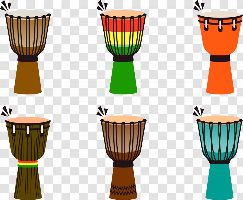 Djembe Drum Timbales Musical Instrument - Heart - Western Drums Transparent PNG