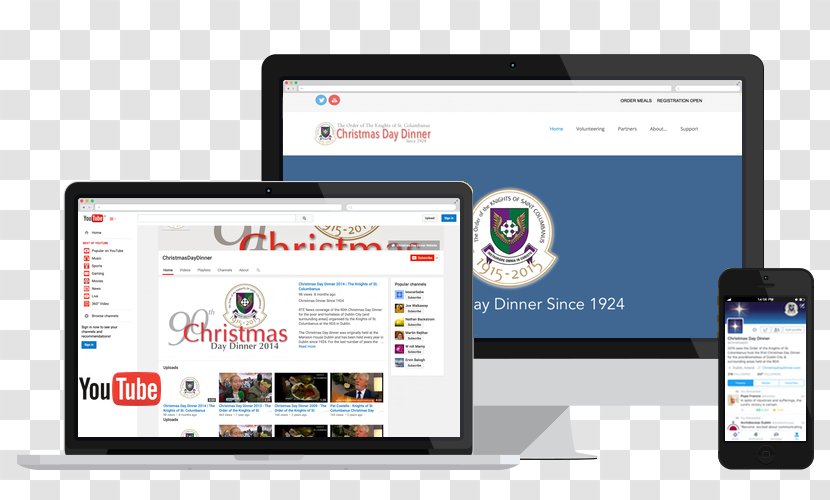 Knights Of Saint Columbanus Christmas Online Advertising Columbus Communication - Business Transparent PNG