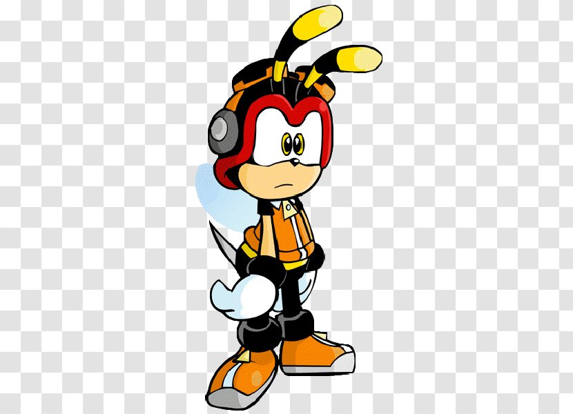 Charmy Bee Espio The Chameleon Knuckles' Chaotix Sonic Heroes - Pollinator - Cartoon Bees Transparent PNG