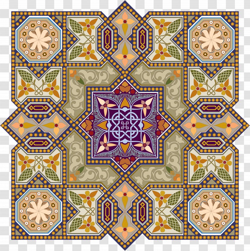 Drawing Ornament Arabesque Islamic Art Geometric Patterns - Mandala - Carpet Transparent PNG