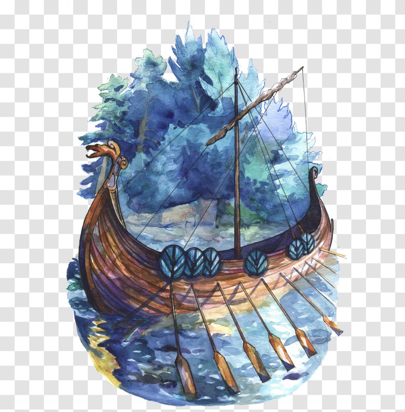 Artist Art Museum Illustration Design - Galleon - Lagertha Border Transparent PNG