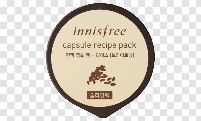 Innisfree Rice Recipe Ingredient Facial Transparent PNG