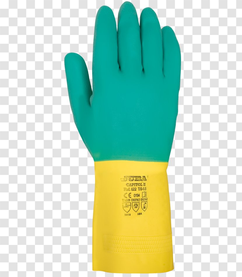 Rubber Glove Personal Protective Equipment Yellow Lining - Jubah Transparent PNG