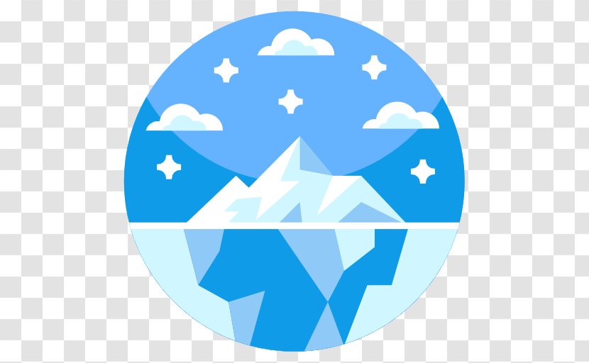 Glacier Icon - Electric Blue - Aqua Transparent PNG
