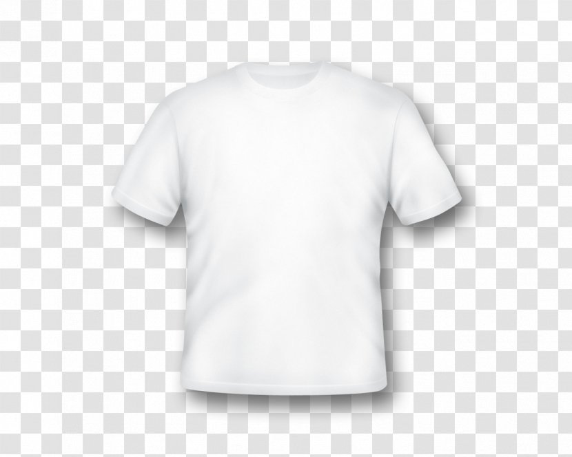 Printed T-shirt Sleeve Clothing - Neck - Blank White T-Shirt Template Transparent PNG