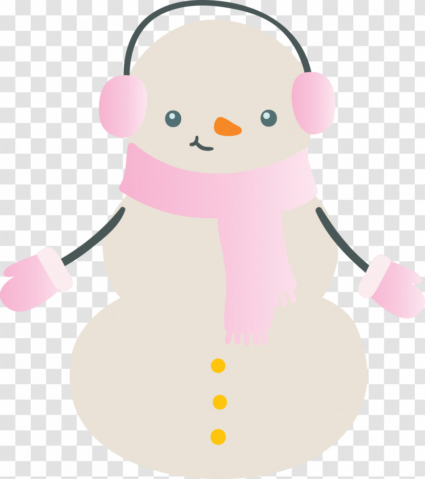 Snowman Winter Christmas Transparent PNG