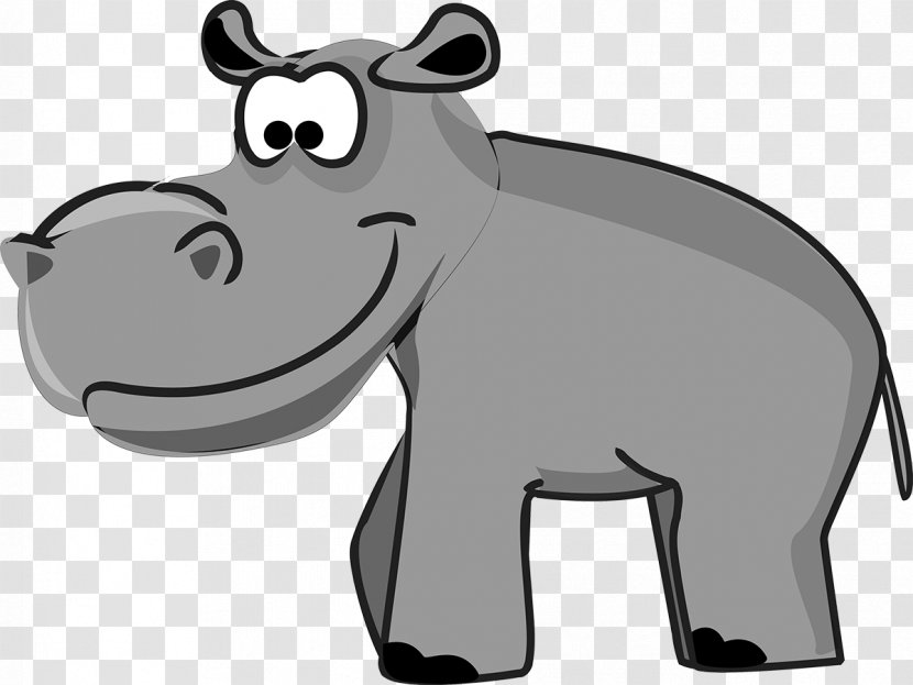 Rhinoceros Hippopotamus Cartoon Royalty-free - Royaltyfree - Rhino Transparent PNG