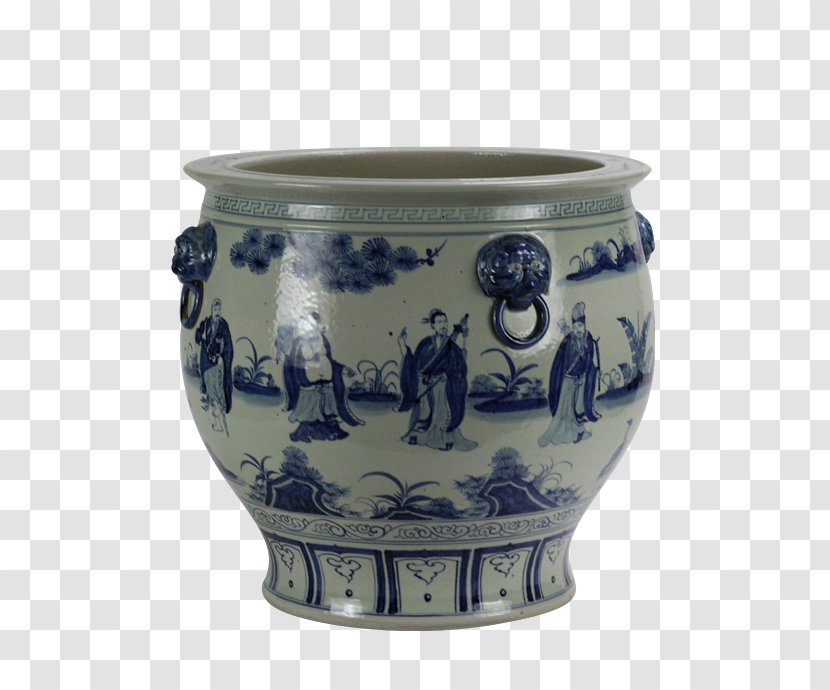 Blue And White Pottery Jingdezhen Ceramic Porcelain - Cobalt - Dulyovo Works Transparent PNG