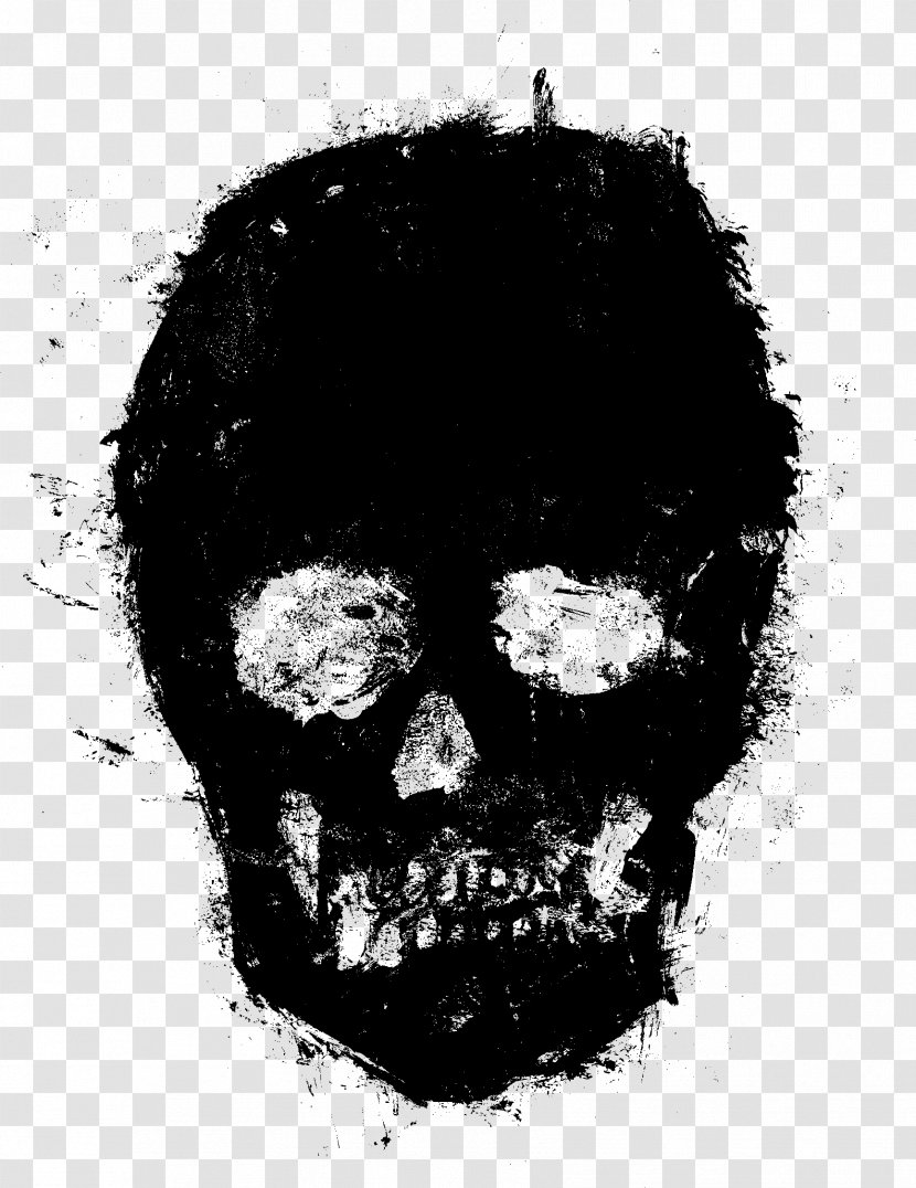 Skull Desktop Wallpaper Clip Art - Jaw - Beard Transparent PNG