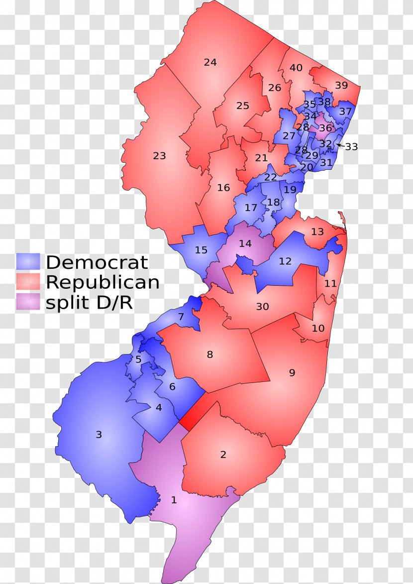 New Jersey's Congressional Districts Electoral District Jersey Legislature - S - College Party Transparent PNG