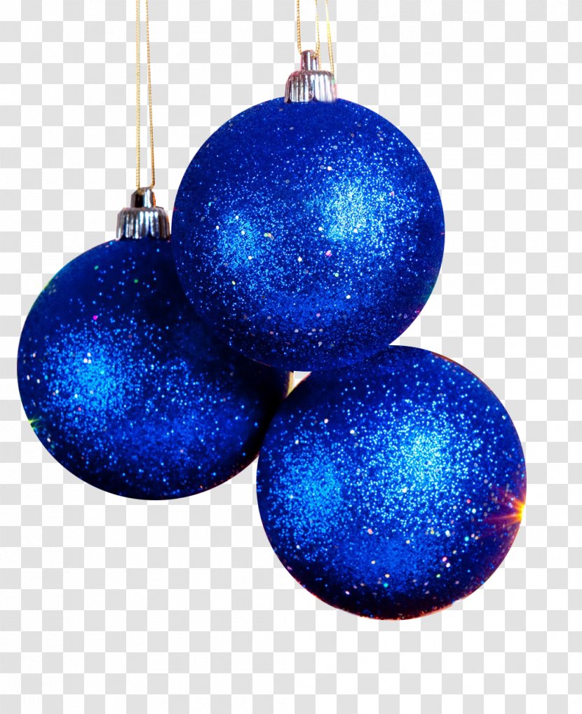 Christmas Ornament Decoration Clip Art - Blue Snowball Transparent PNG