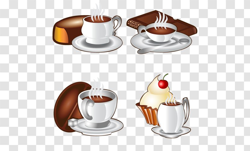 Coffee Cup Espresso Tea Chocolate Cake - Serveware Transparent PNG