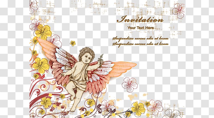 Euclidean Vector Illustration - Paper - Cupid Decorative Pattern Material Free Buckle Transparent PNG