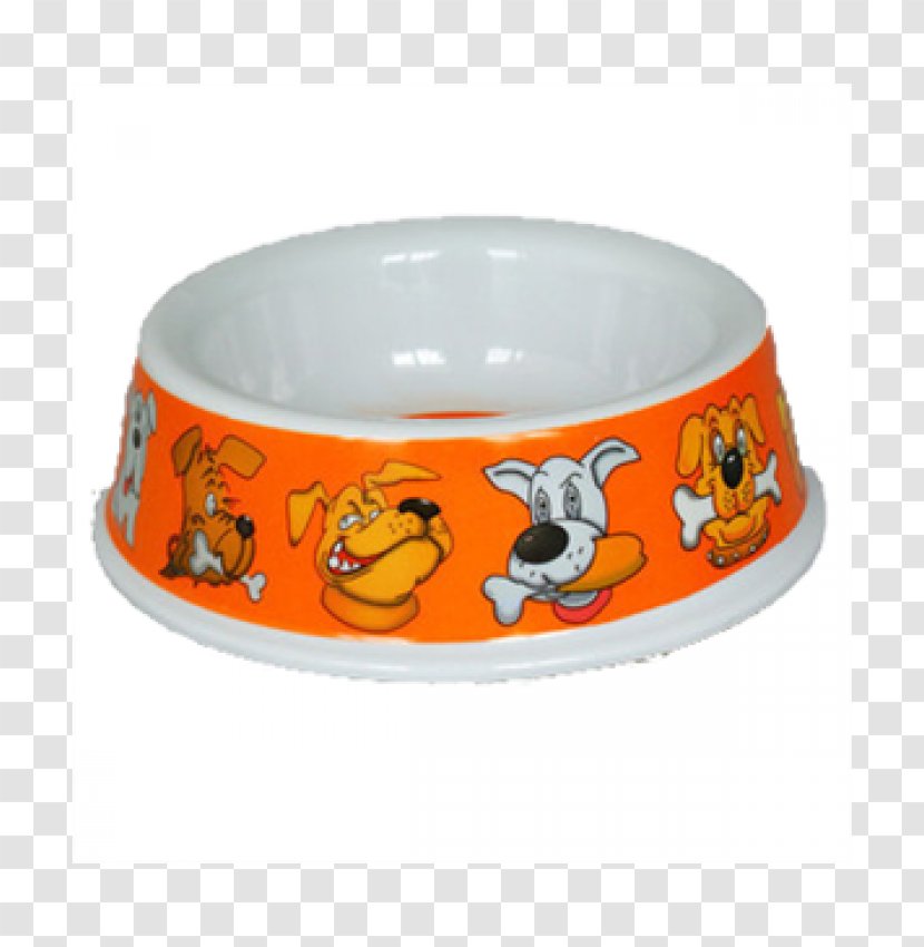 Ceramic Bowl - Orange - Dog Transparent PNG