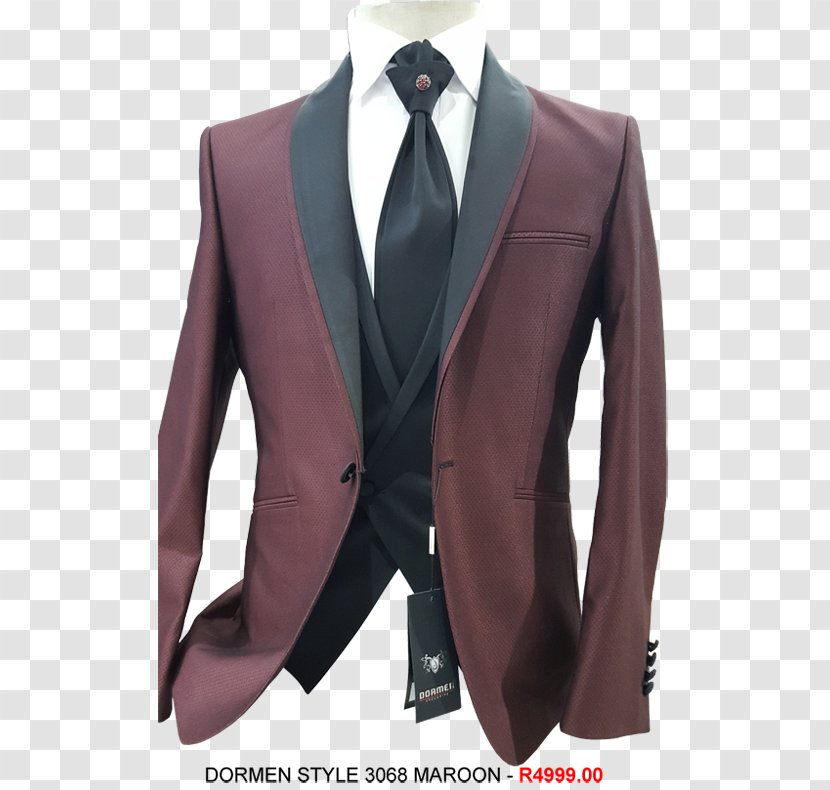 Tuxedo M. Maroon Blazer Gentleman - Wedding Suits Transparent PNG