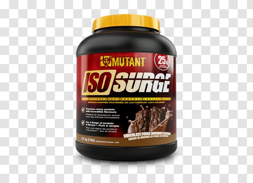 Whey Protein Isolate Chocolate Brownie Dietary Supplement Surge - Brownies Transparent PNG