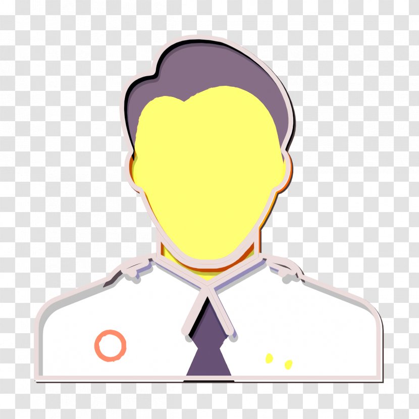 Doctor Icon Professions - Head - Yellow Cartoon Transparent PNG