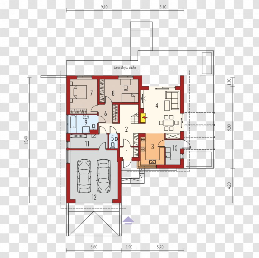 Floor Plan Design House Altxaera - Facade Transparent PNG