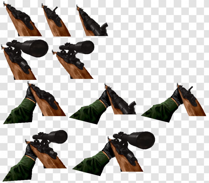 ZDoom M1 Garand Karabiner 98k Sprite - Silencer - Nice Carnival Transparent PNG