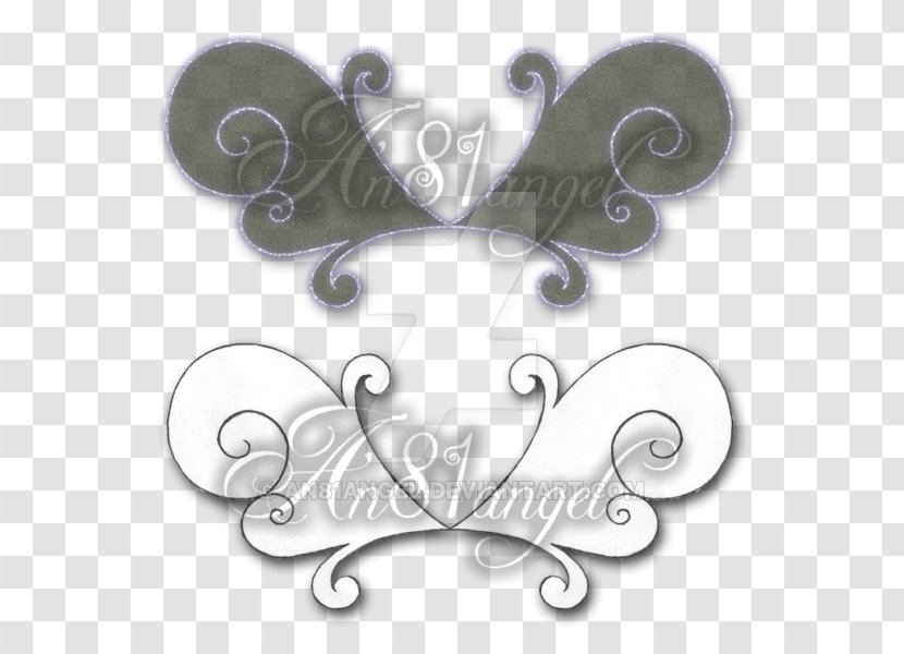 White Heart Font - Moths And Butterflies - A Fairy Wind Wreathed In Spirits Transparent PNG