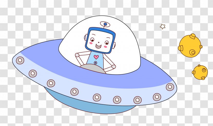 Unidentified Flying Object Extraterrestrial Intelligence - Cartoon - Vector Alien UFO Material Transparent PNG