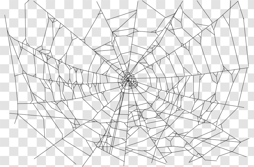 Spider Web Clip Art - Line Transparent PNG