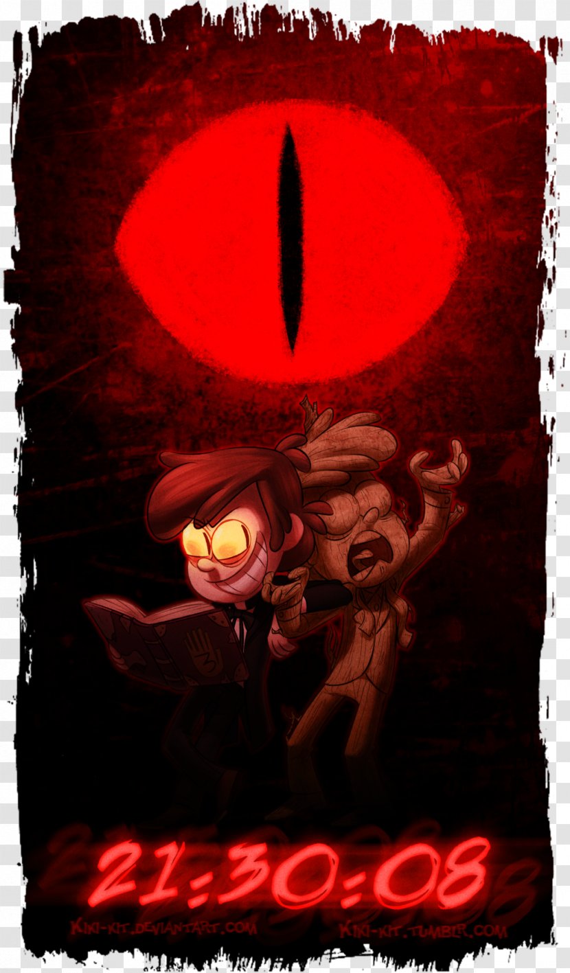 Bill Cipher Dipper Pines Character Grunkle Stan Mabel - Red Transparent PNG
