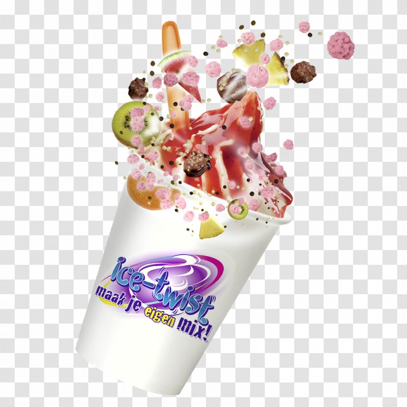 Sundae Ice Cream Juice Milkshake Fruit - Cones - Iced Transparent PNG