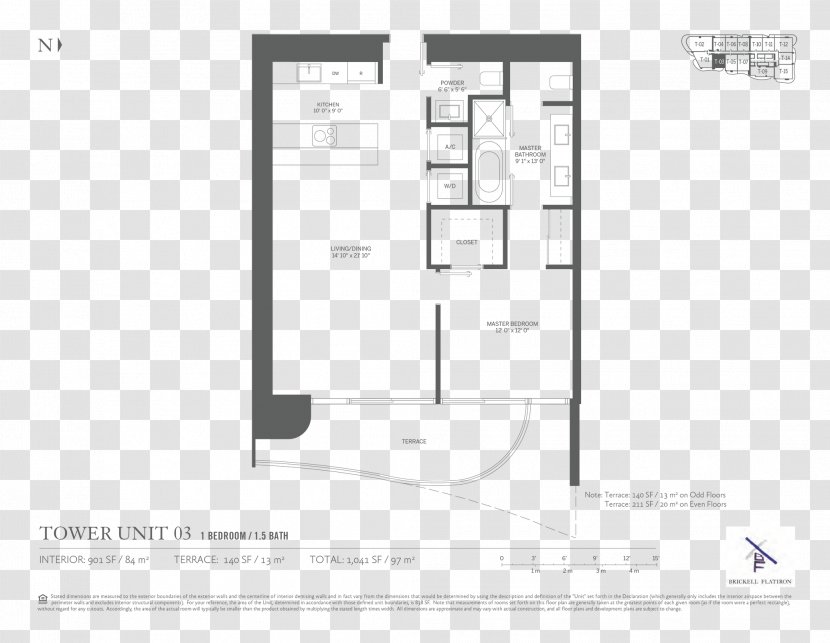 Brickell Flatiron Floor Plan Building - Interior Design Services Transparent PNG