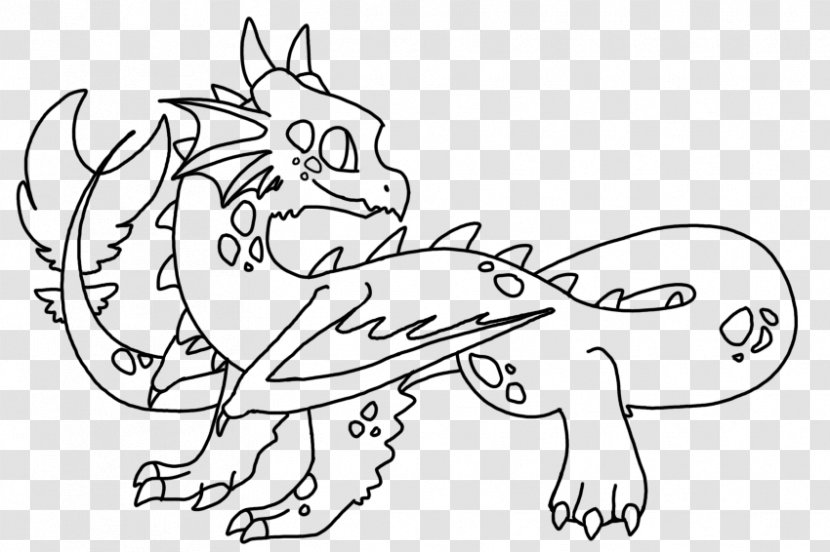 Line Art Drawing /m/02csf Carnivora - Cartoon - Dragon Transparent PNG