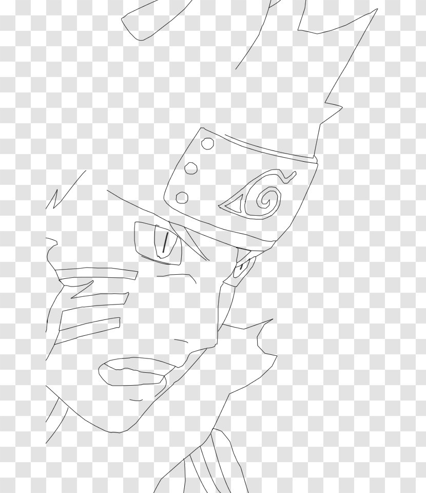 Drawing Line Art Sketch - Cartoon - How To Draw Naruto Uzumaki Transparent PNG
