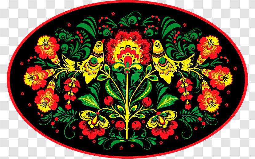 Khokhloma Художественная роспись Русские народные промыслы Zhostovo Painting Ornament - Floristry Transparent PNG