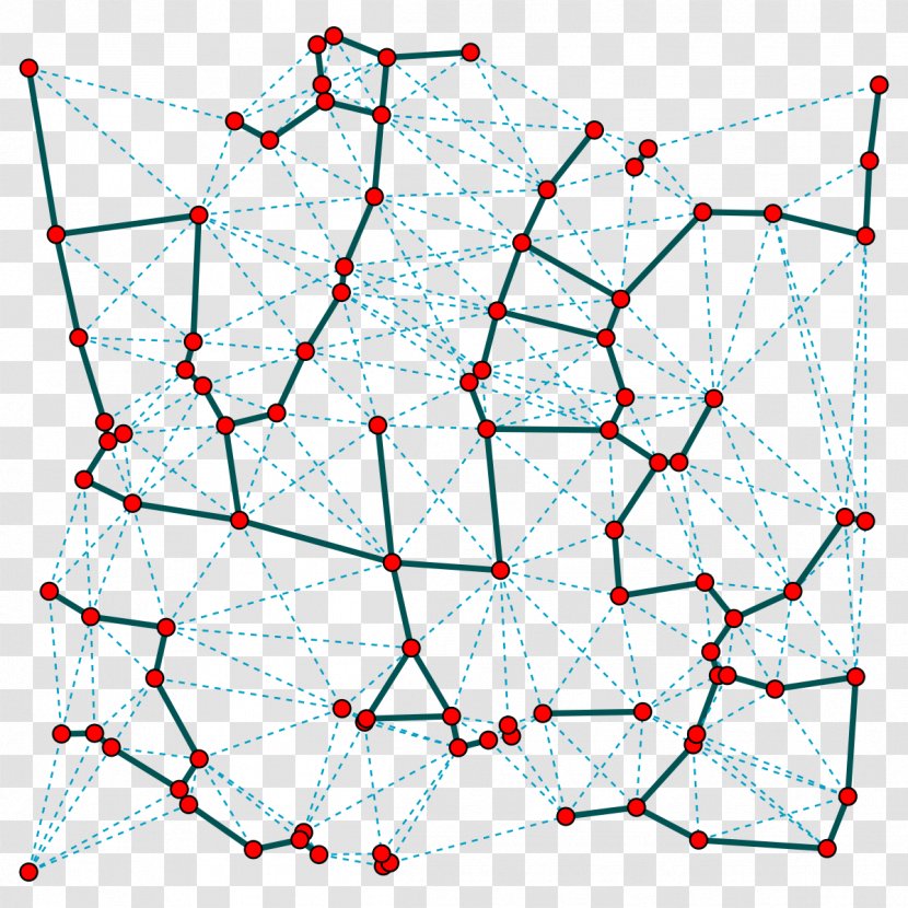 Beta Skeleton Delaunay Triangulation Geometric Graph Theory Relative Neighborhood Geometry - Line Transparent PNG