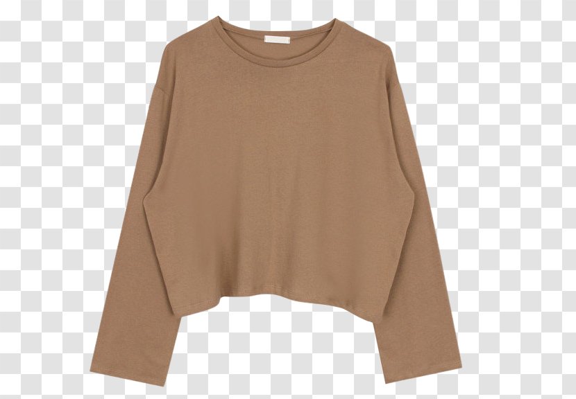 Sleeve T-shirt Cardigan Sweater Top - Cotton Crop Transparent PNG