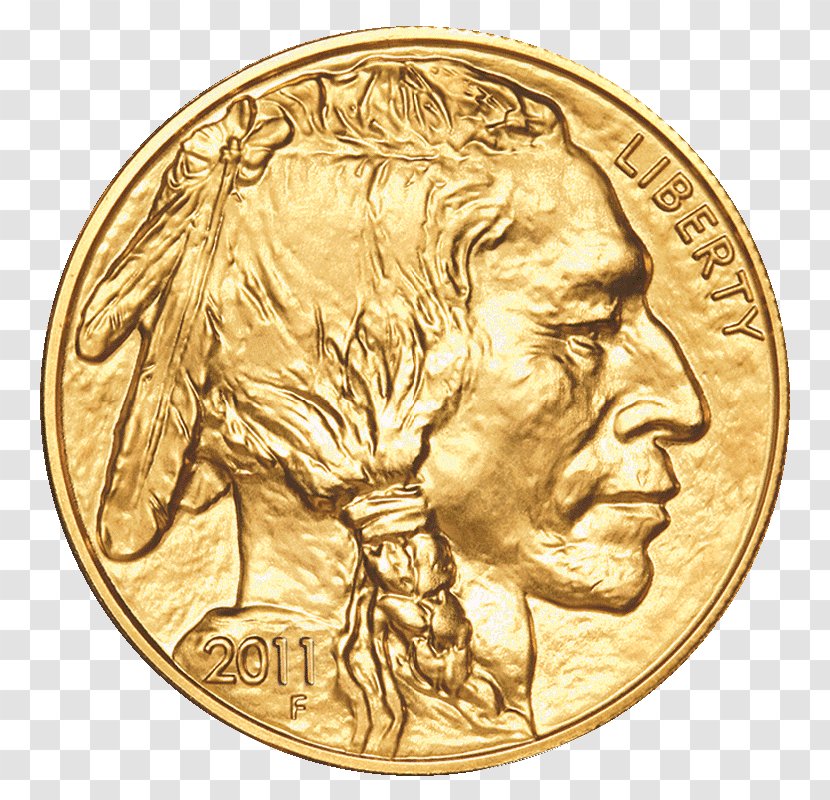 American Buffalo Gold Coin Bullion - Silver - Coins Transparent PNG