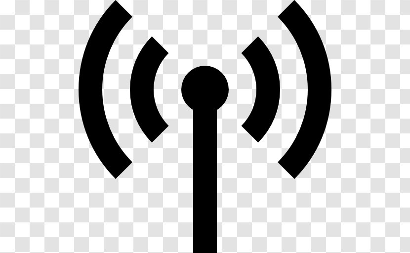 Aerials Wi-Fi Transmission Signal - Silhouette - Symbol Transparent PNG