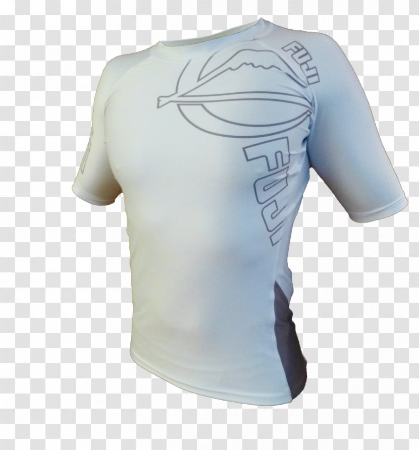 T-shirt Sleeve Rash Guard Shoulder - Top - White Short Transparent PNG